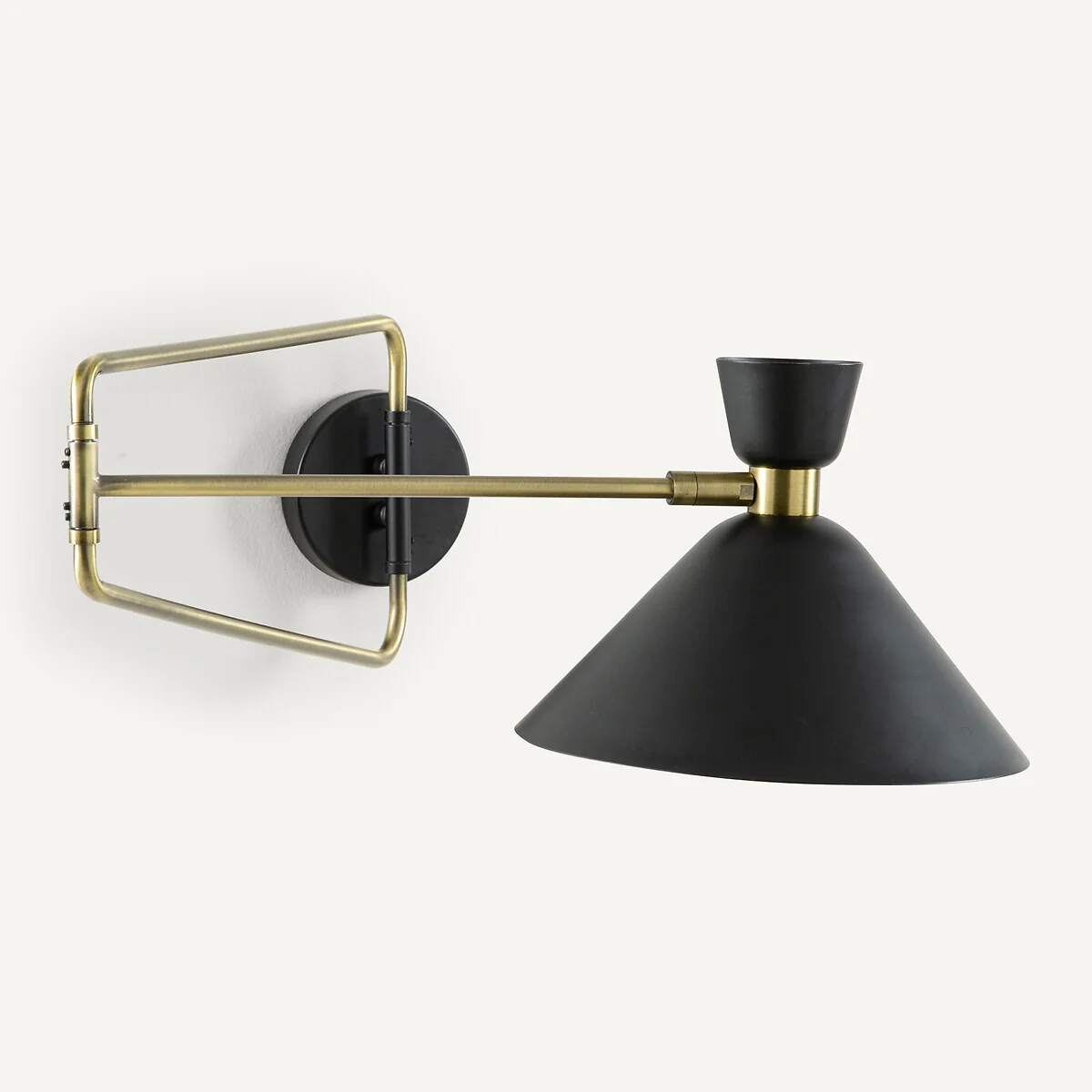 Zoticus Articulated Wall Light in Aged Brass – image 6