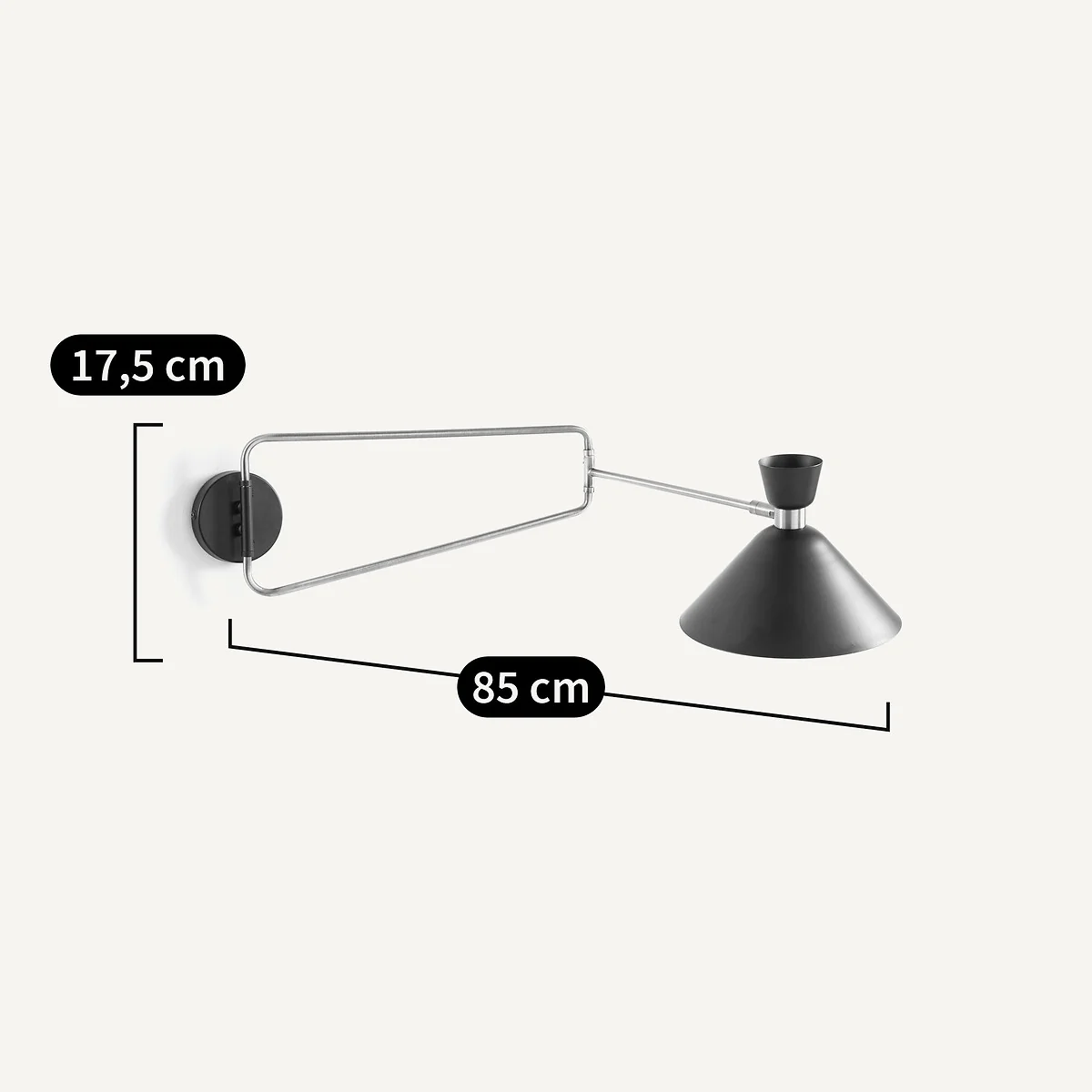 Zoticus Articulated Wall Light in Aged Brass – image 8