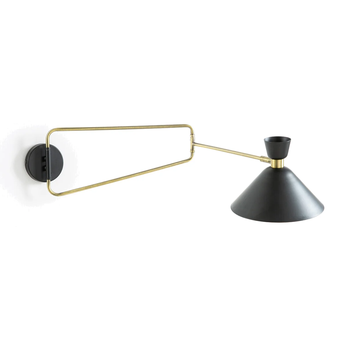 Zoticus Articulated Wall Light in Aged Brass – image 1
