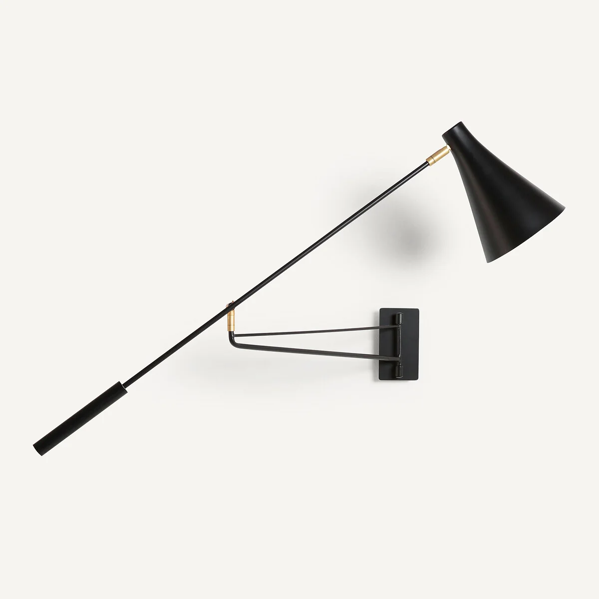 Jameson Articulated Matte Metal 1-Arm Wall Light – image 2
