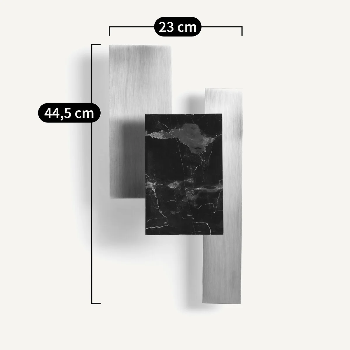 Portson Contemporary Wall Light in Marble & Metal – image 5