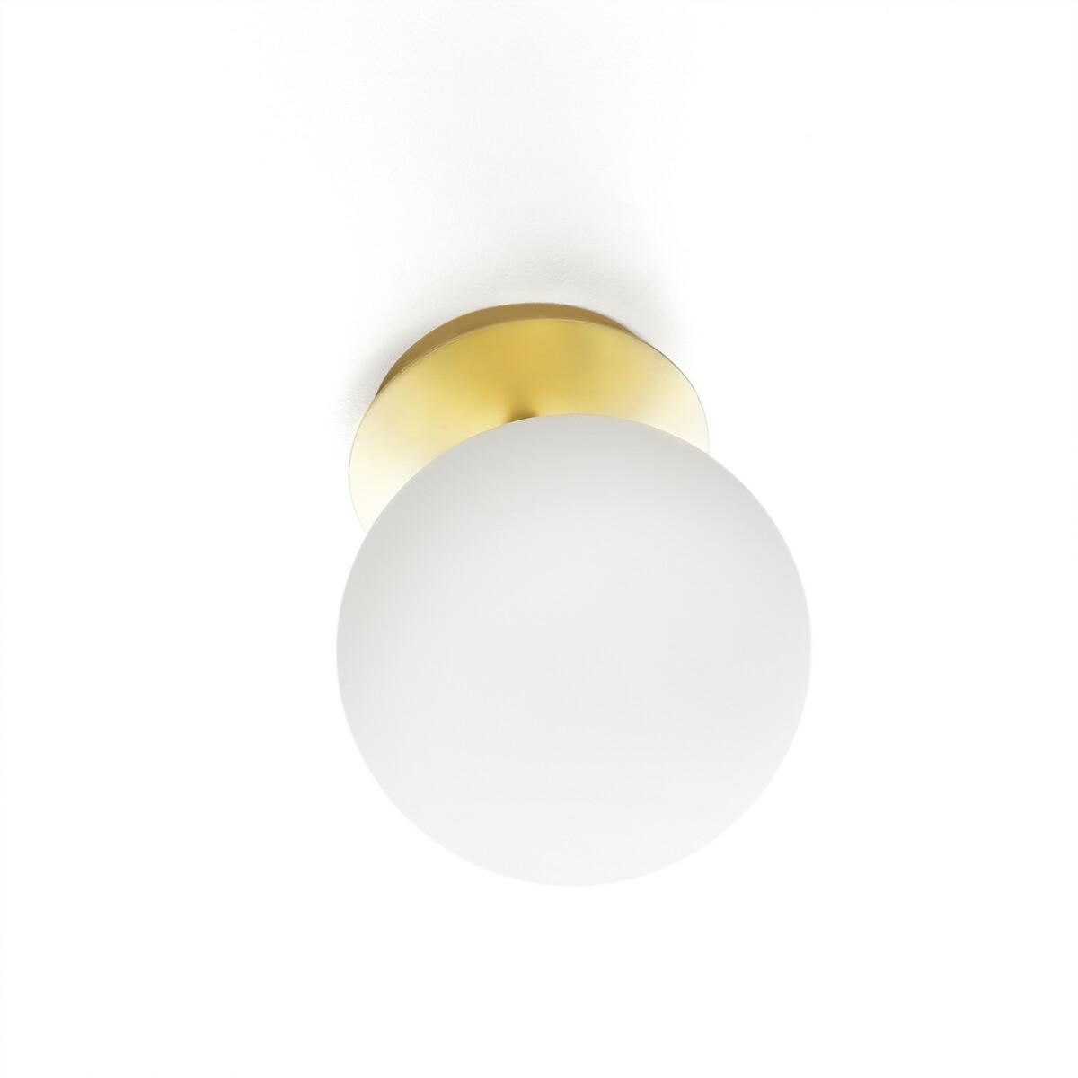 Moricio Brass and Opaline Wall Lamp – image 4