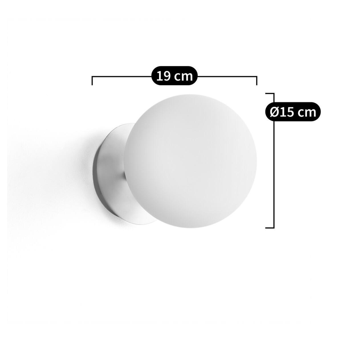 Moricio Brass and Opaline Wall Lamp – image 7