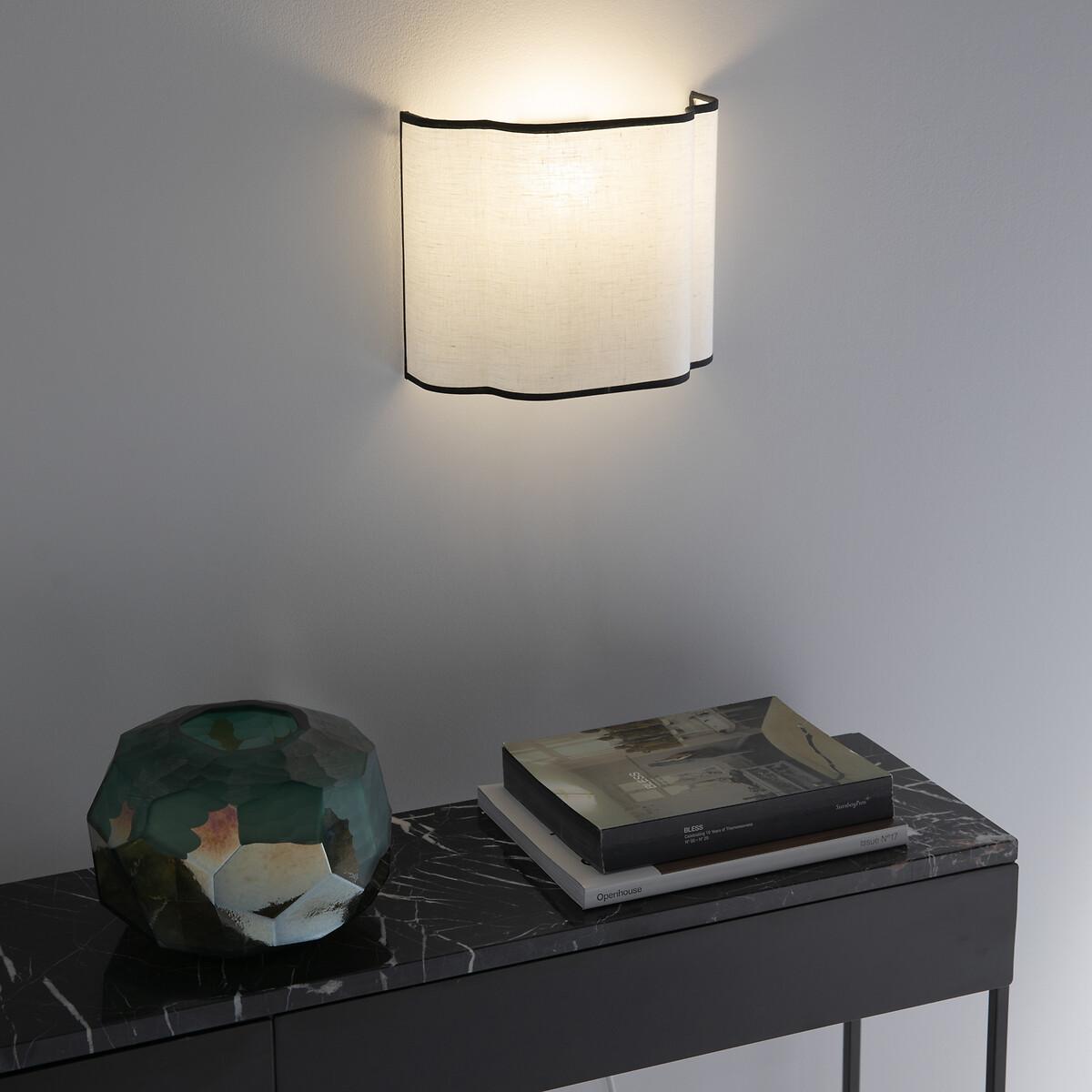 Suso Washed Linen Wall Light – image 1