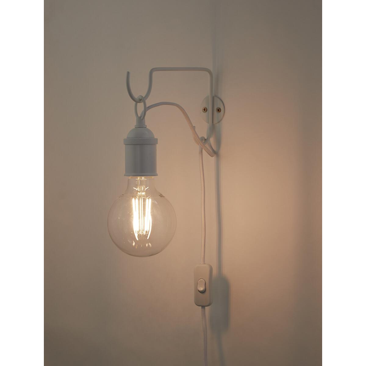 White Hanging Bulb Wall Lamp – image 2