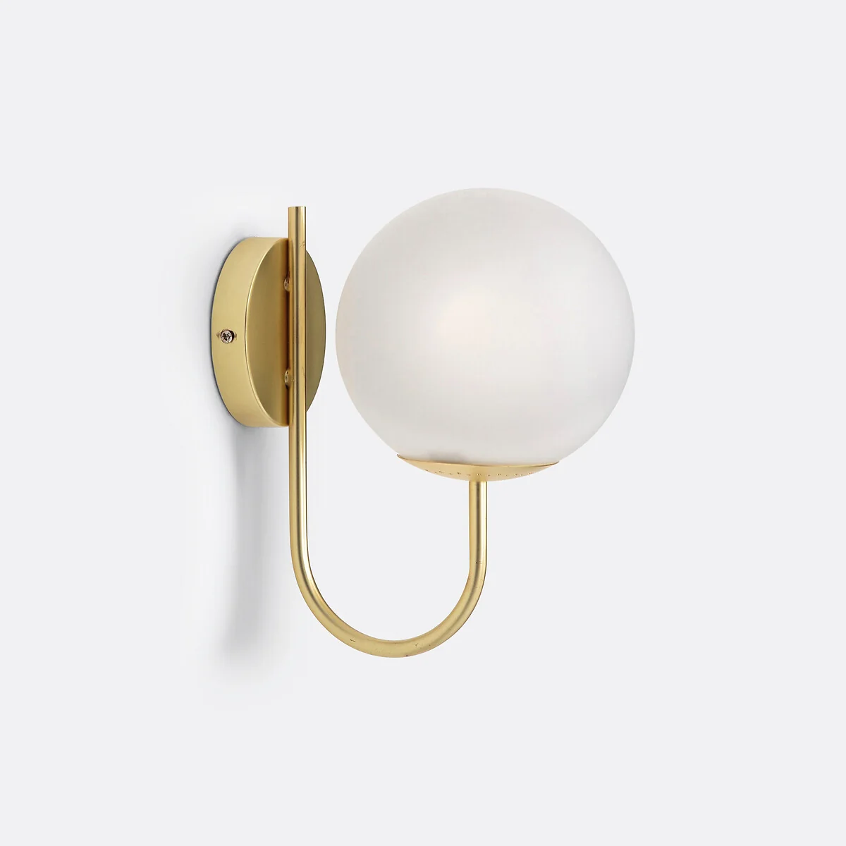 Moricio Wall Light in Brass and Opaline – image 2