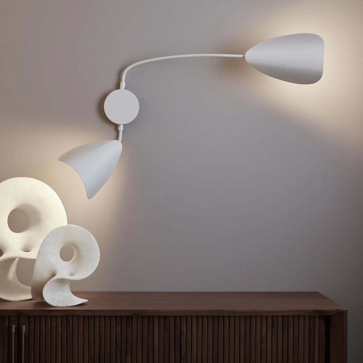 Funambule Contemporary 2-Arm Wall Light in Metal – image 4