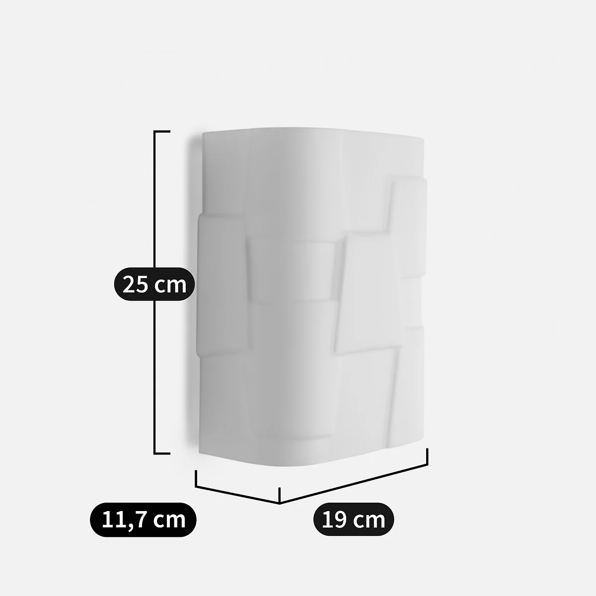 Partitione Wall Light in Opaline Glass – image 6