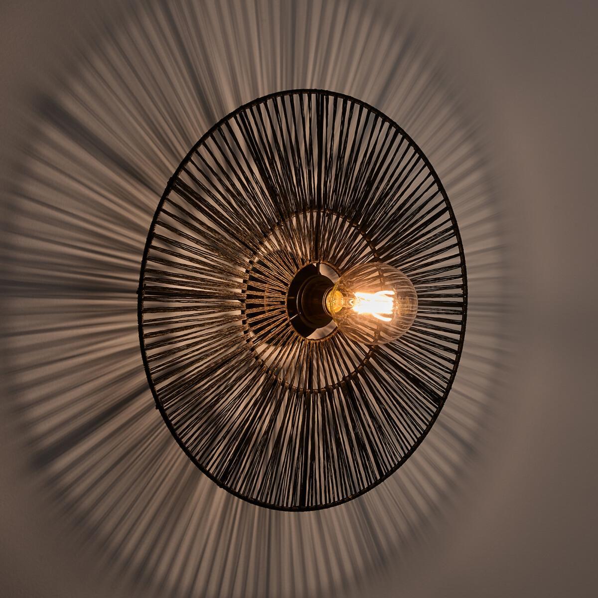 Yaku Round Hemp Wall Lamp, Diameter 50cm – image 3