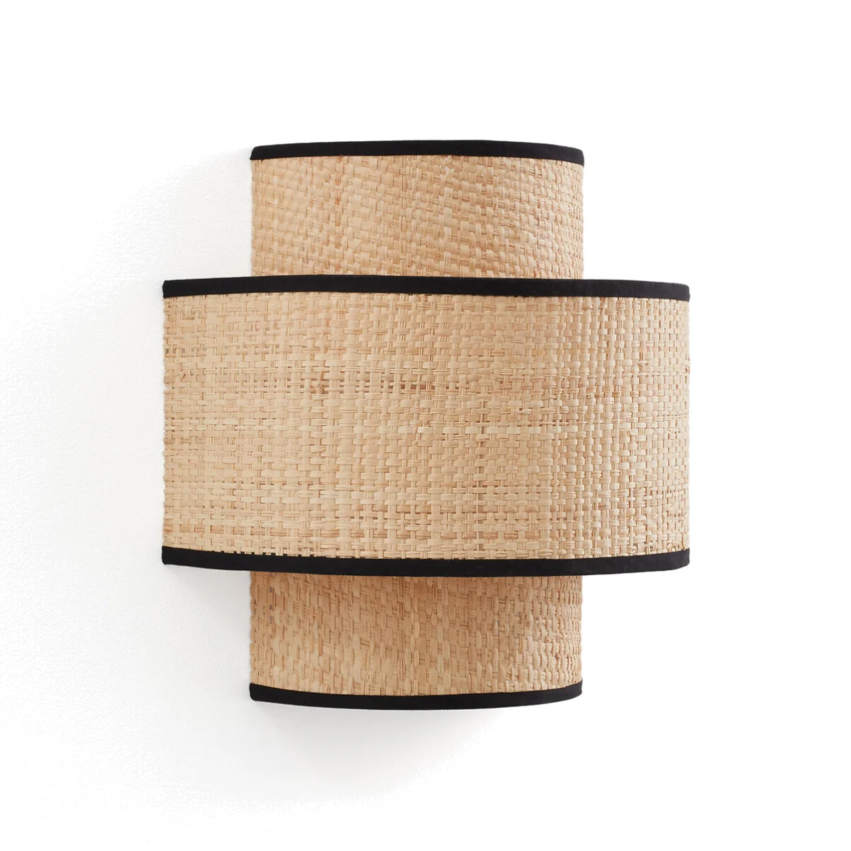 Dolkie Raffia Double Shade Wall Light – image 1