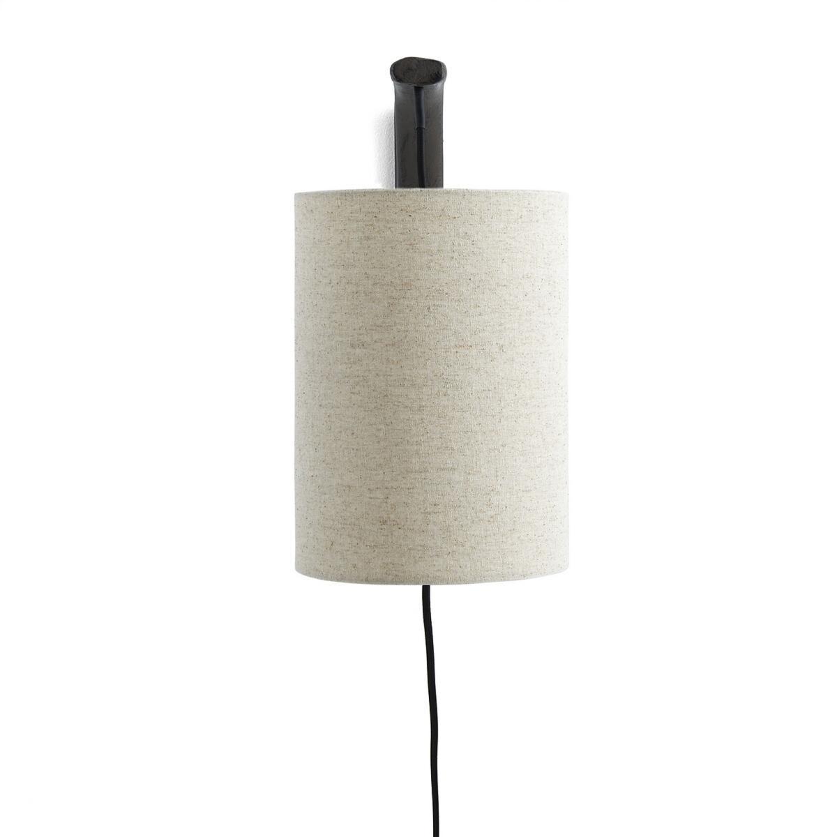 Jakomé Wall Light with Thick Linen Shade – image 3
