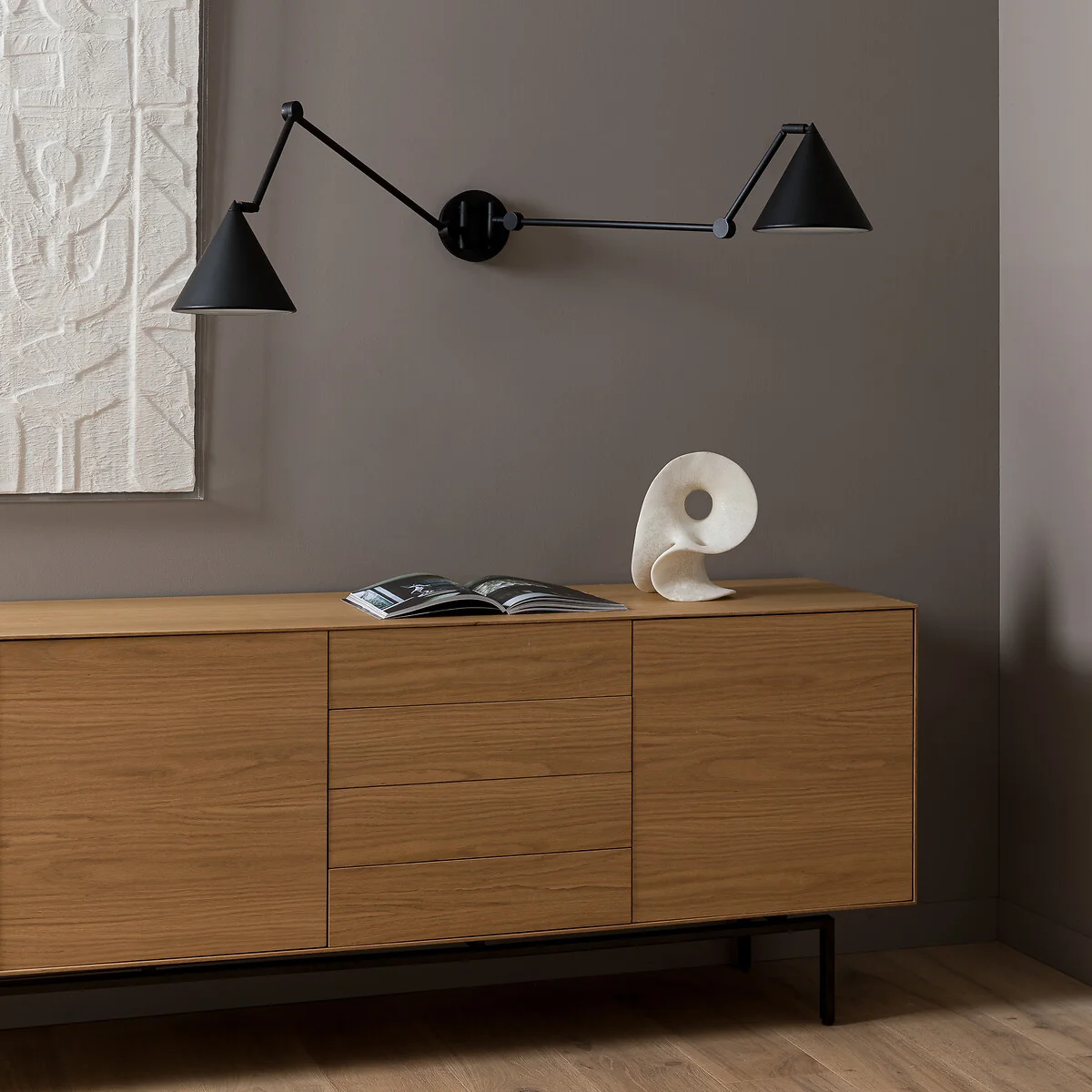 Moke Articulated Double-Arm Wall Light – image 4