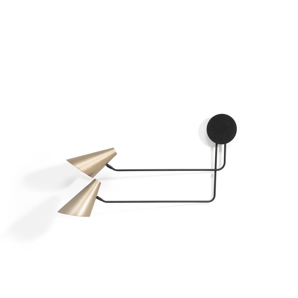 Baréa Contemporary Metallic 2-Arm Wall Light – image 4