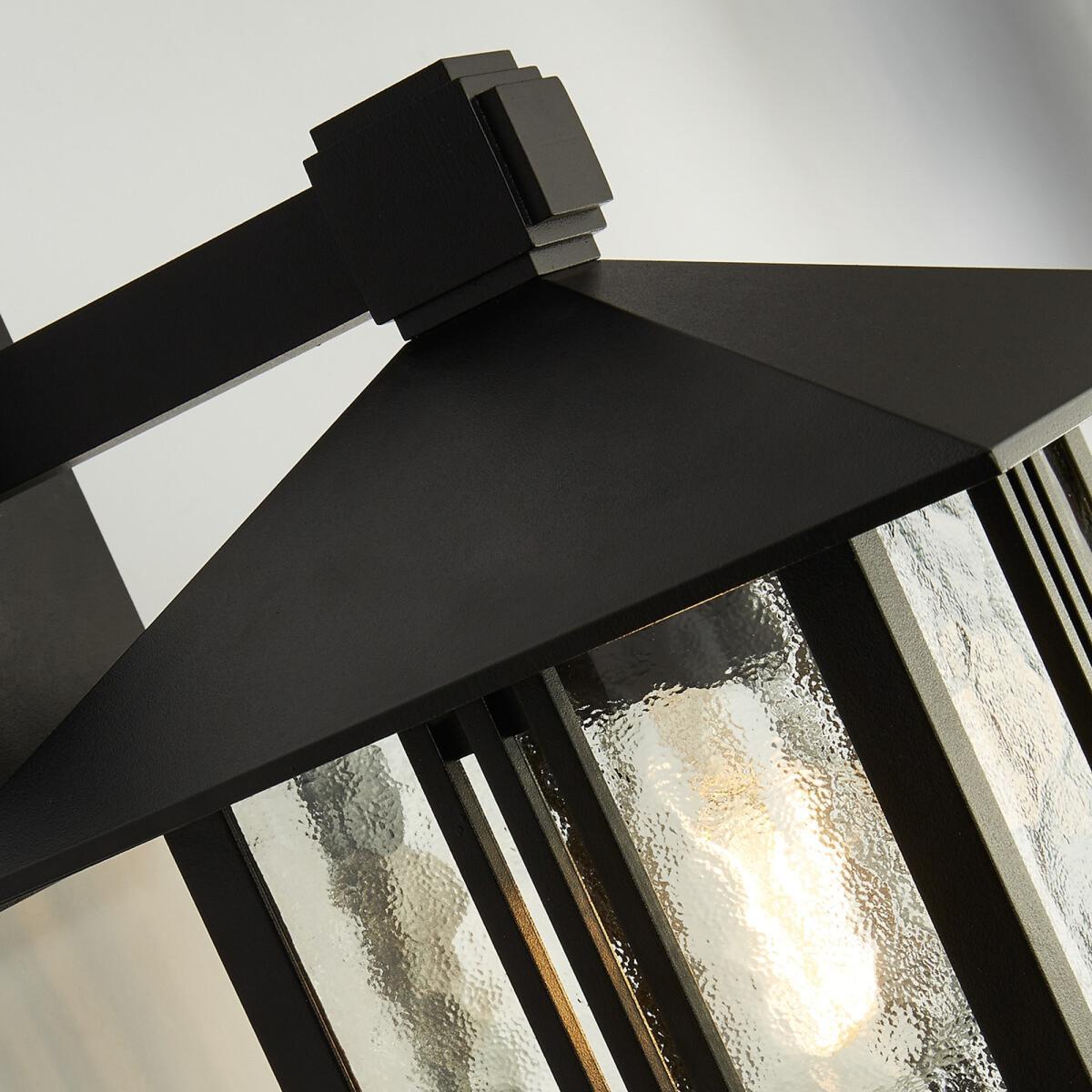 Outdoor Black Venice Style Lantern Wall Light – image 2