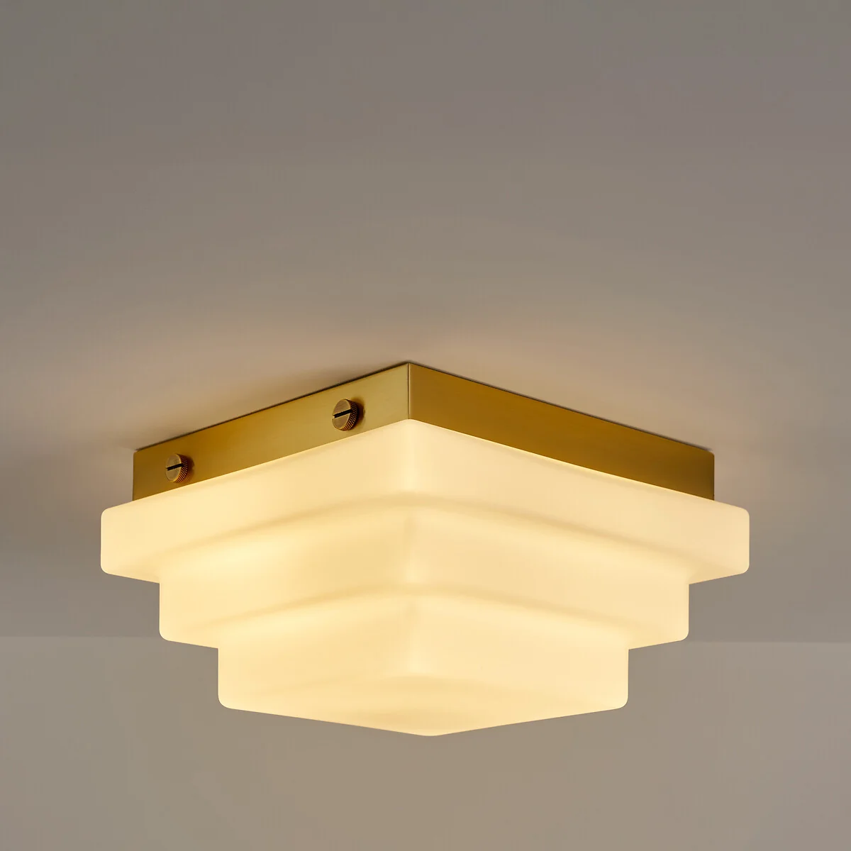 Decar Ceiling Or Wall Light in Opaline Glass, Width 27.5cm – image 2