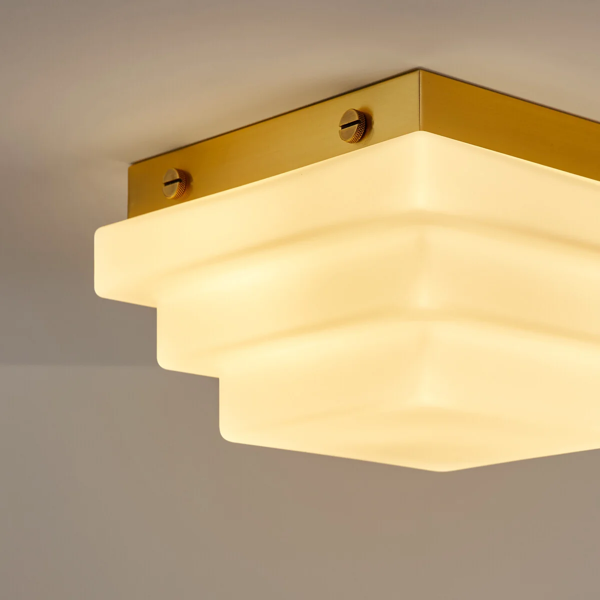 Decar Ceiling Or Wall Light in Opaline Glass, Width 27.5cm – image 3