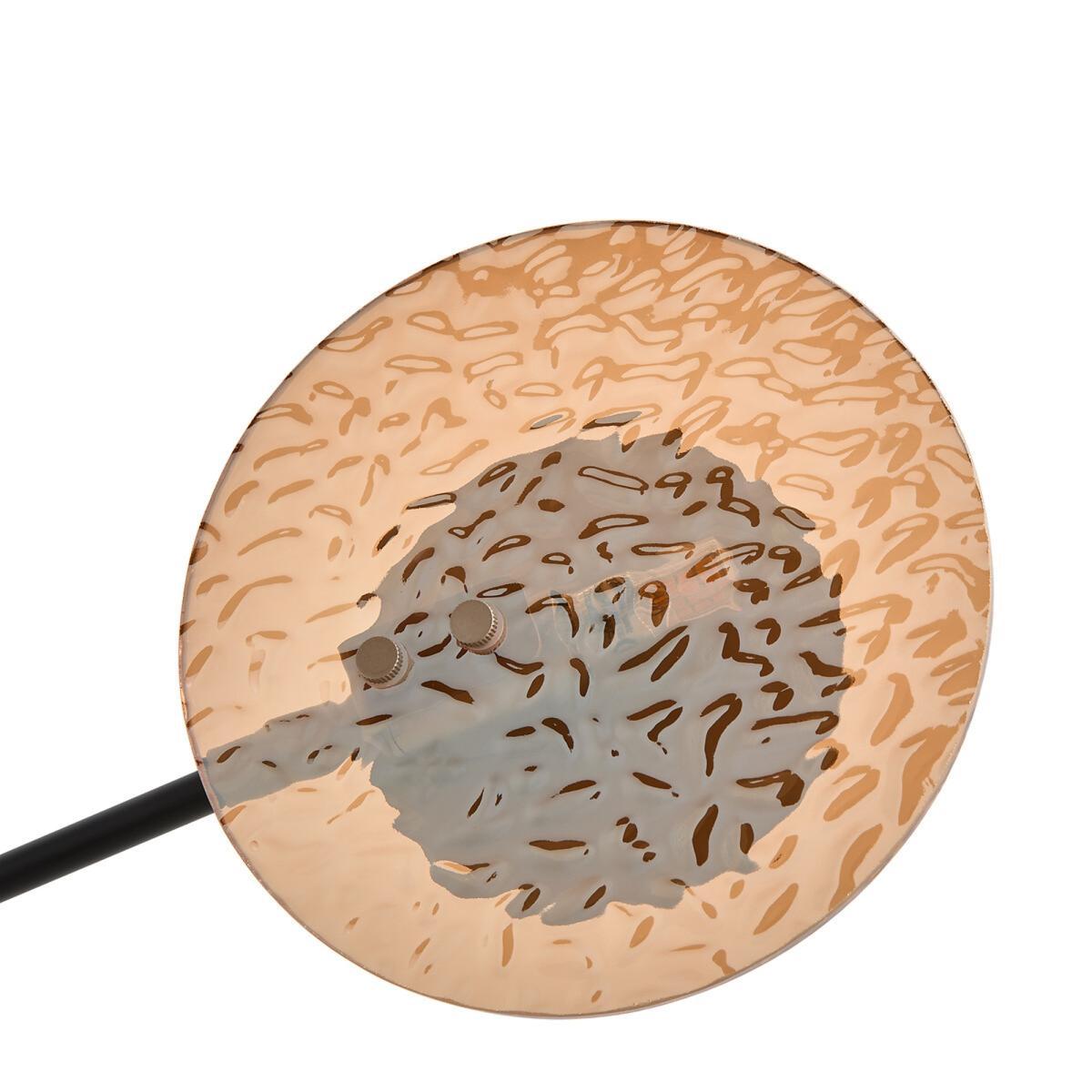 Palma Metal and Amber Glass Wall Lamp – image 3