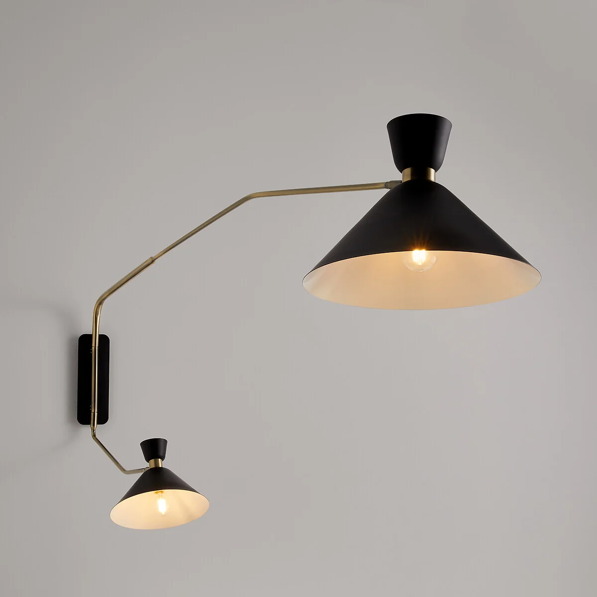 Zoticus Aged Brass XL Double Wall Light – image 3
