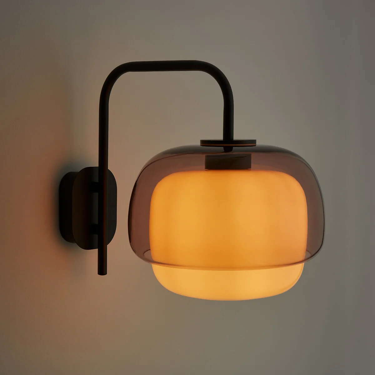 Kinoko Coloured Glass and Metal Wall Light – image 3