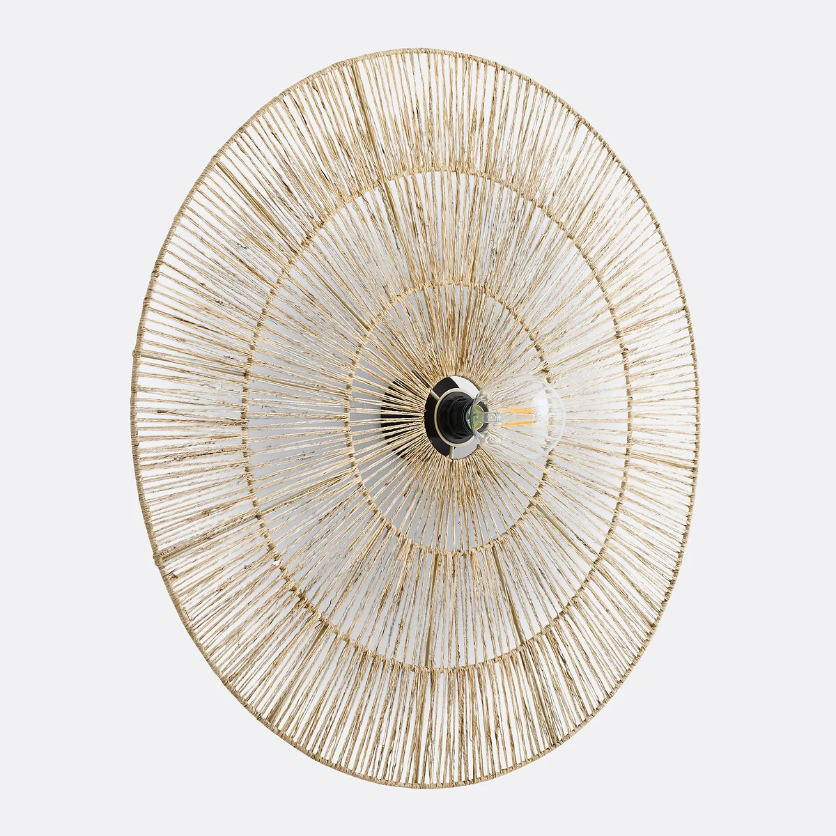 Yaku 80cm Diameter Round Hemp Wall Light – image 2