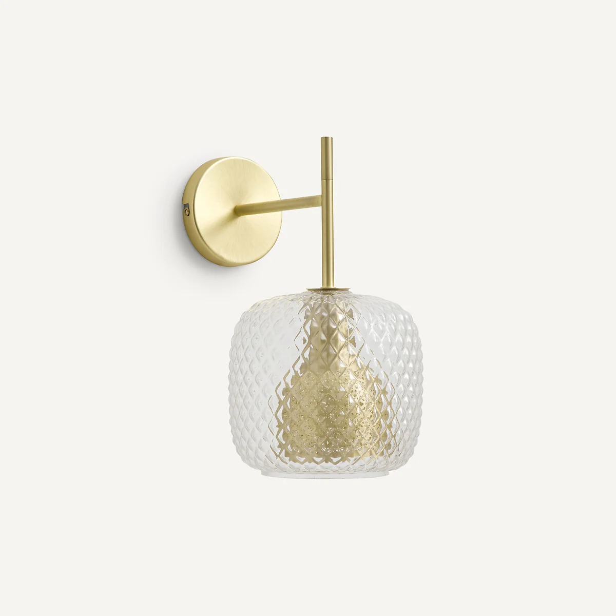 Mistinguett Textured Glass & Metal Wall Light – image 8