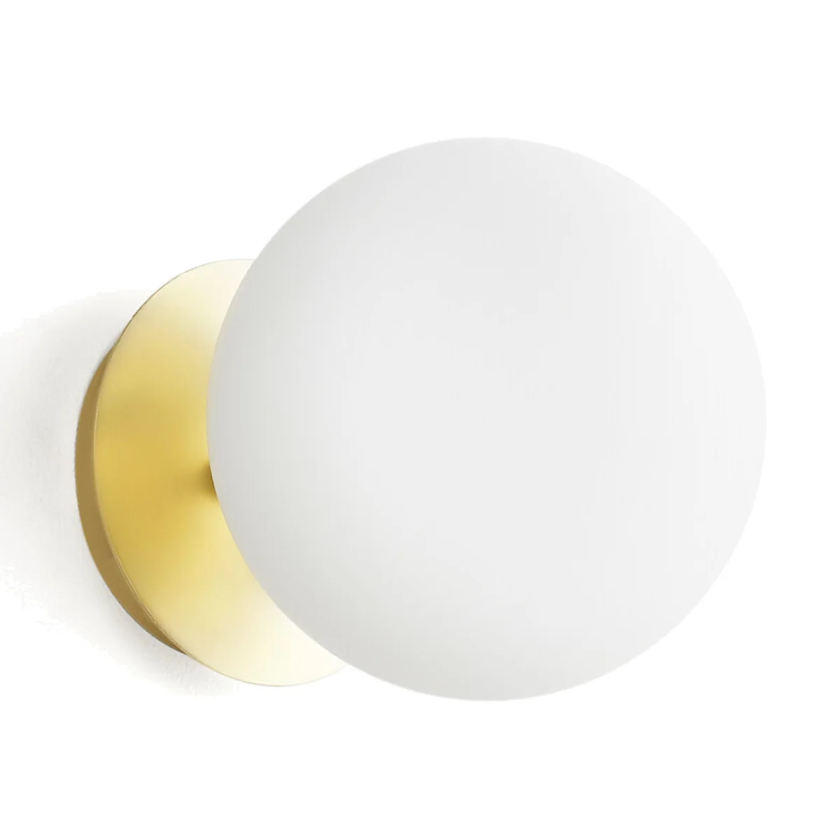 Moricio Wall Light in Brass and Opaline – image 1