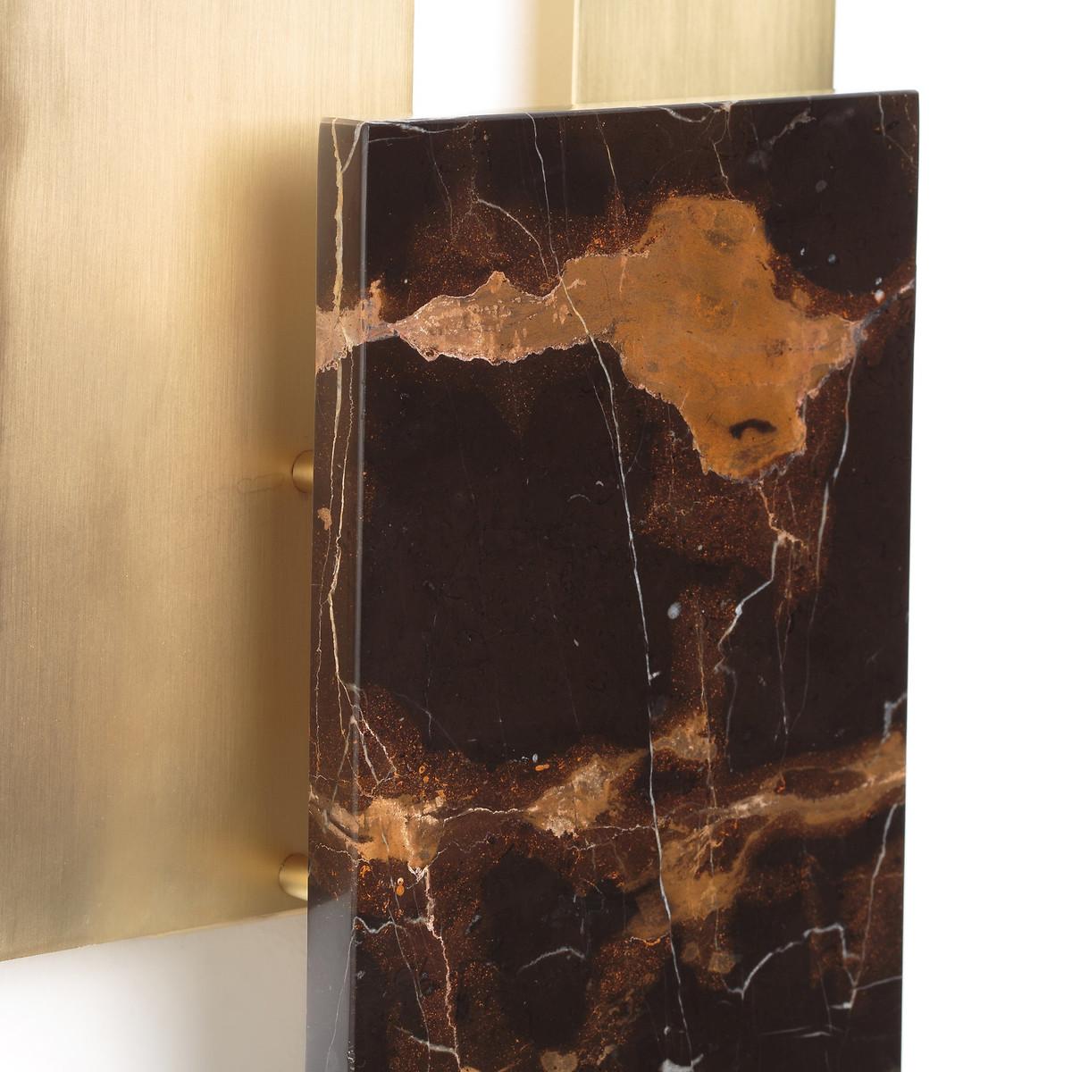 Portson Contemporary Marble & Brass Wall Light – image 3