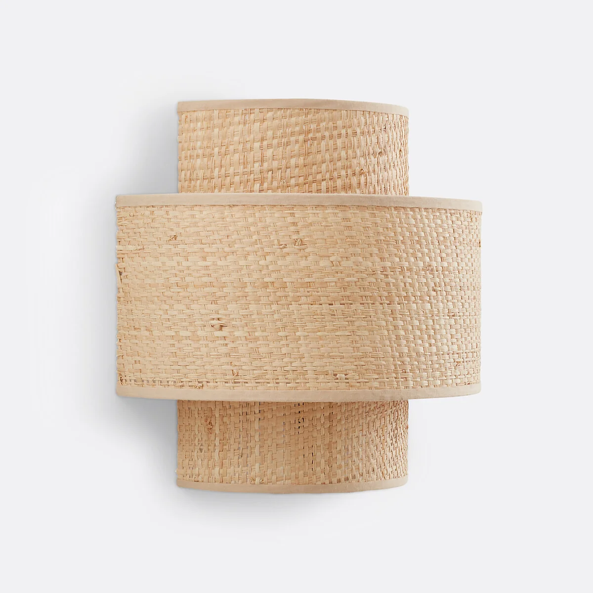 Dolkie Raffia Double Shade Wall Light – image 2