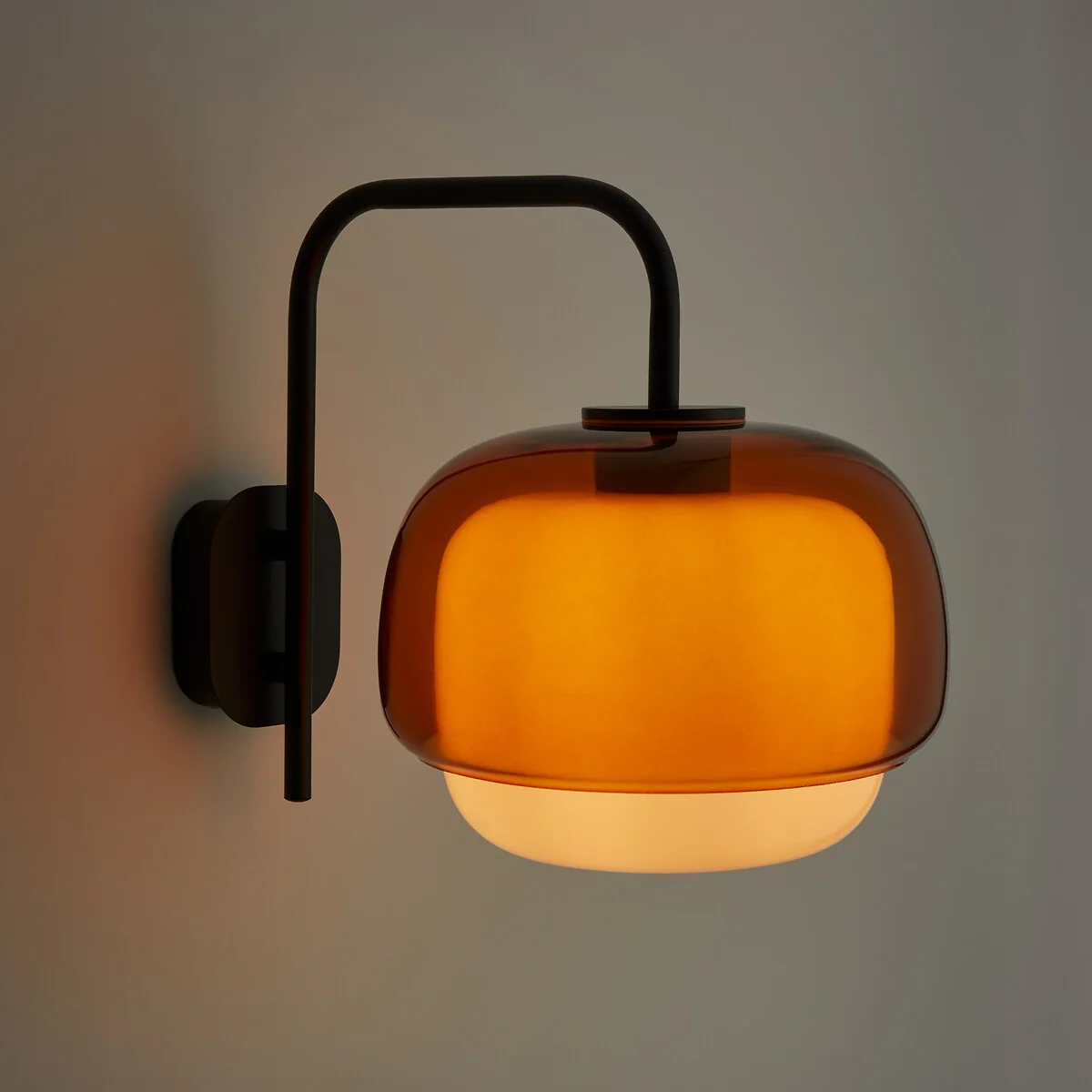 Kinoko Coloured Glass and Metal Wall Light – image 3