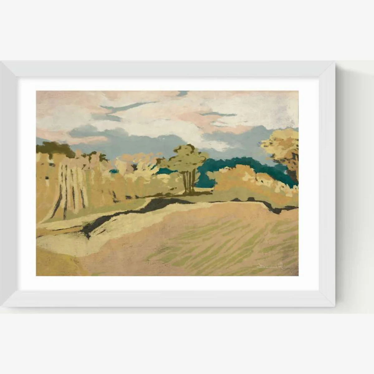 East End Prints Cornwall Light Framed Art Print White – image 1