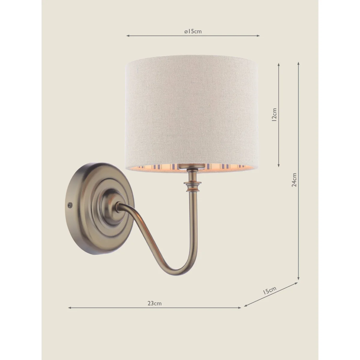 Joules Home Lighting Farley Wall Light Bronze – image 6