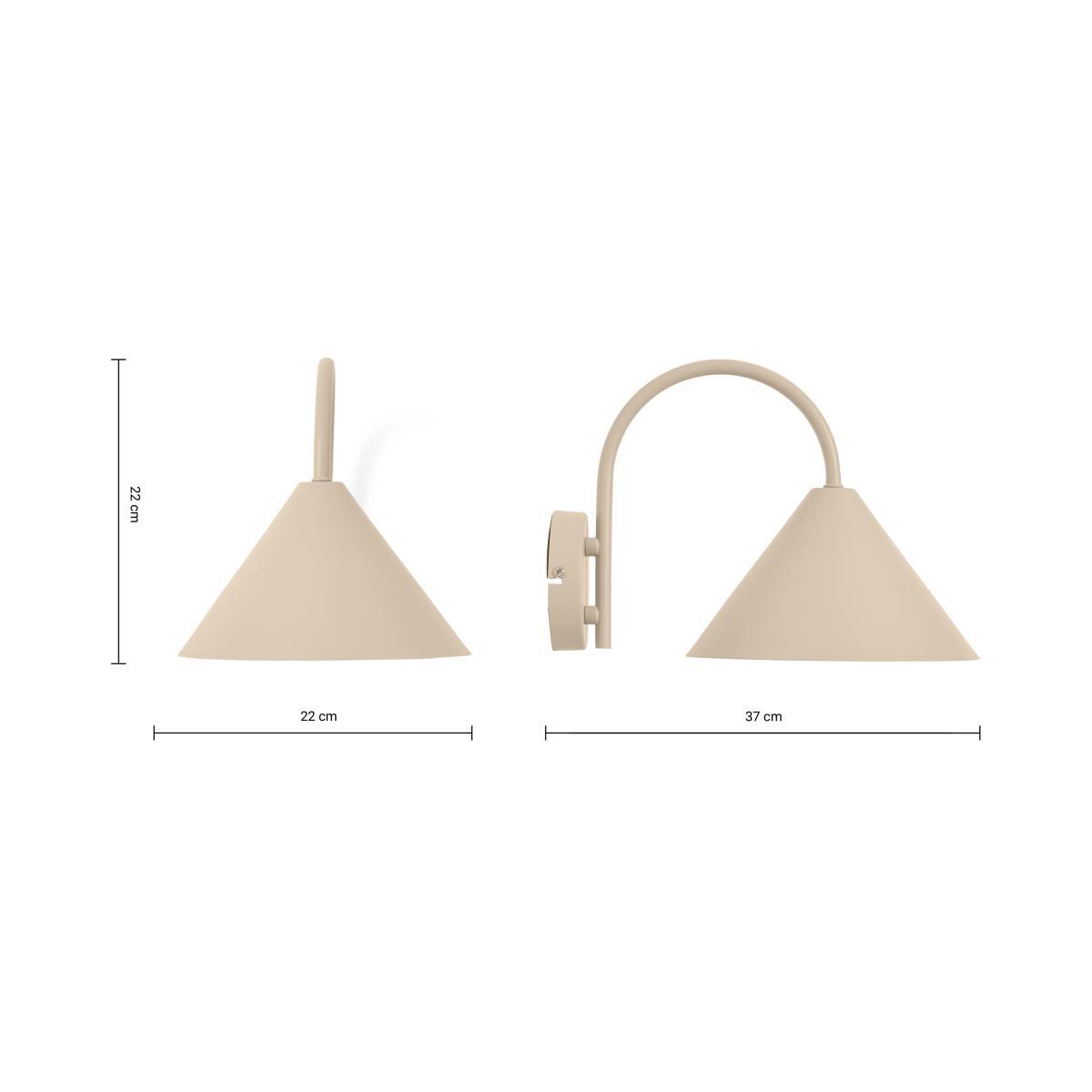 Saige Wall Light, Ivory Metal – image 9