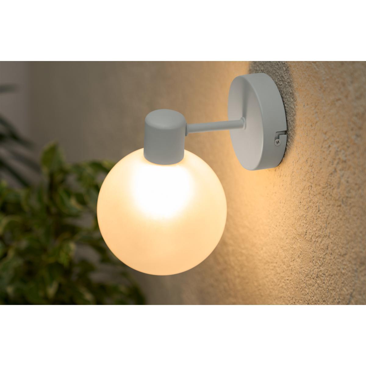 Sawyer Outdoor Wall Light, Grey & Frosted Glass – image 4