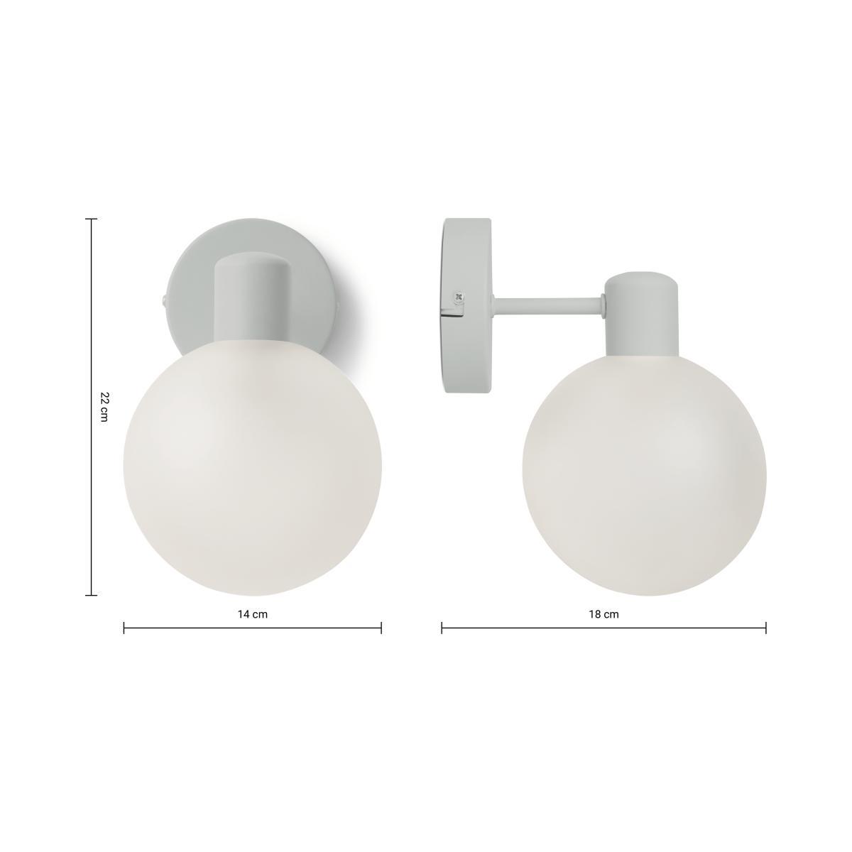 Sawyer Outdoor Wall Light, Grey & Frosted Glass – image 9