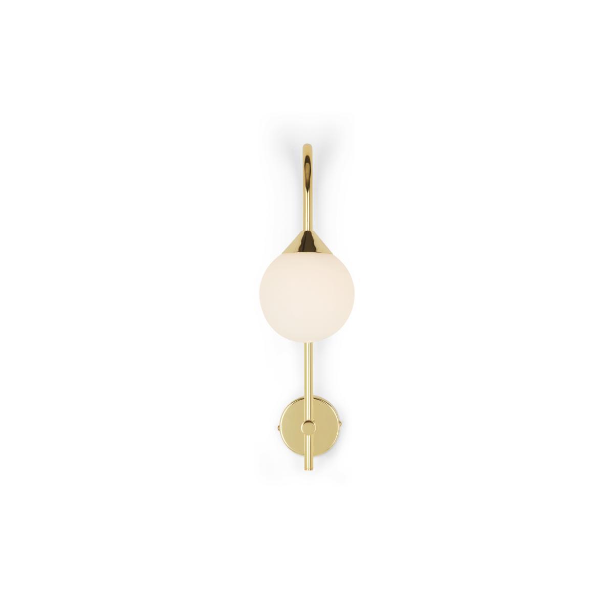 Faye Wall Light Single, Brass – image 7