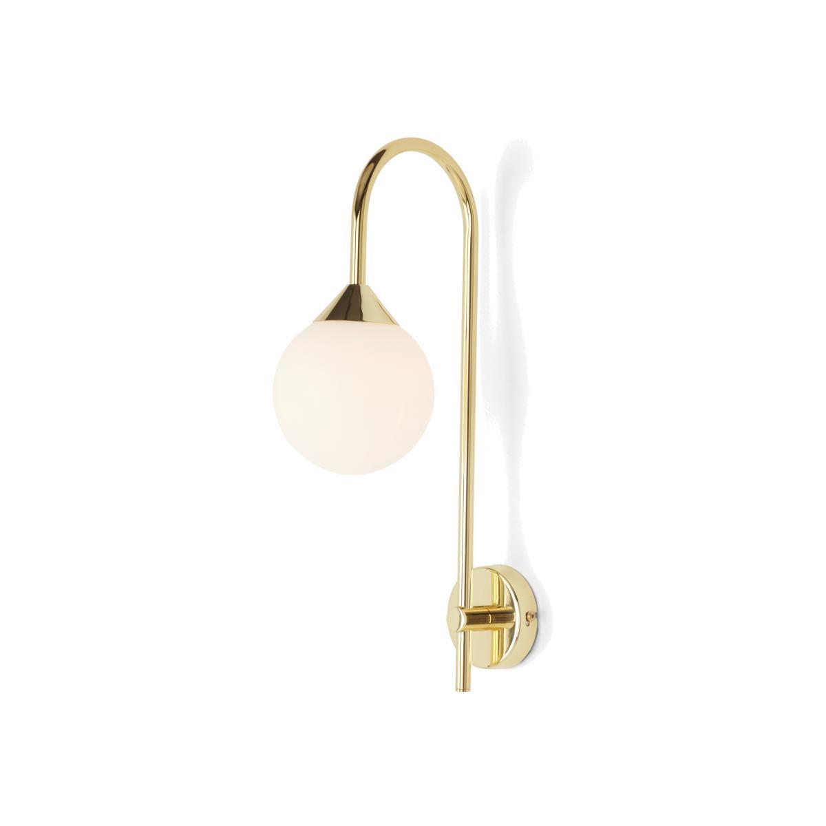 Faye Wall Light Single, Brass – image 1