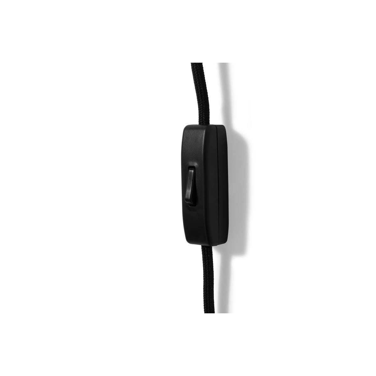 Nyro Plug In Wall Lamp, Black & Antique Brass – image 7