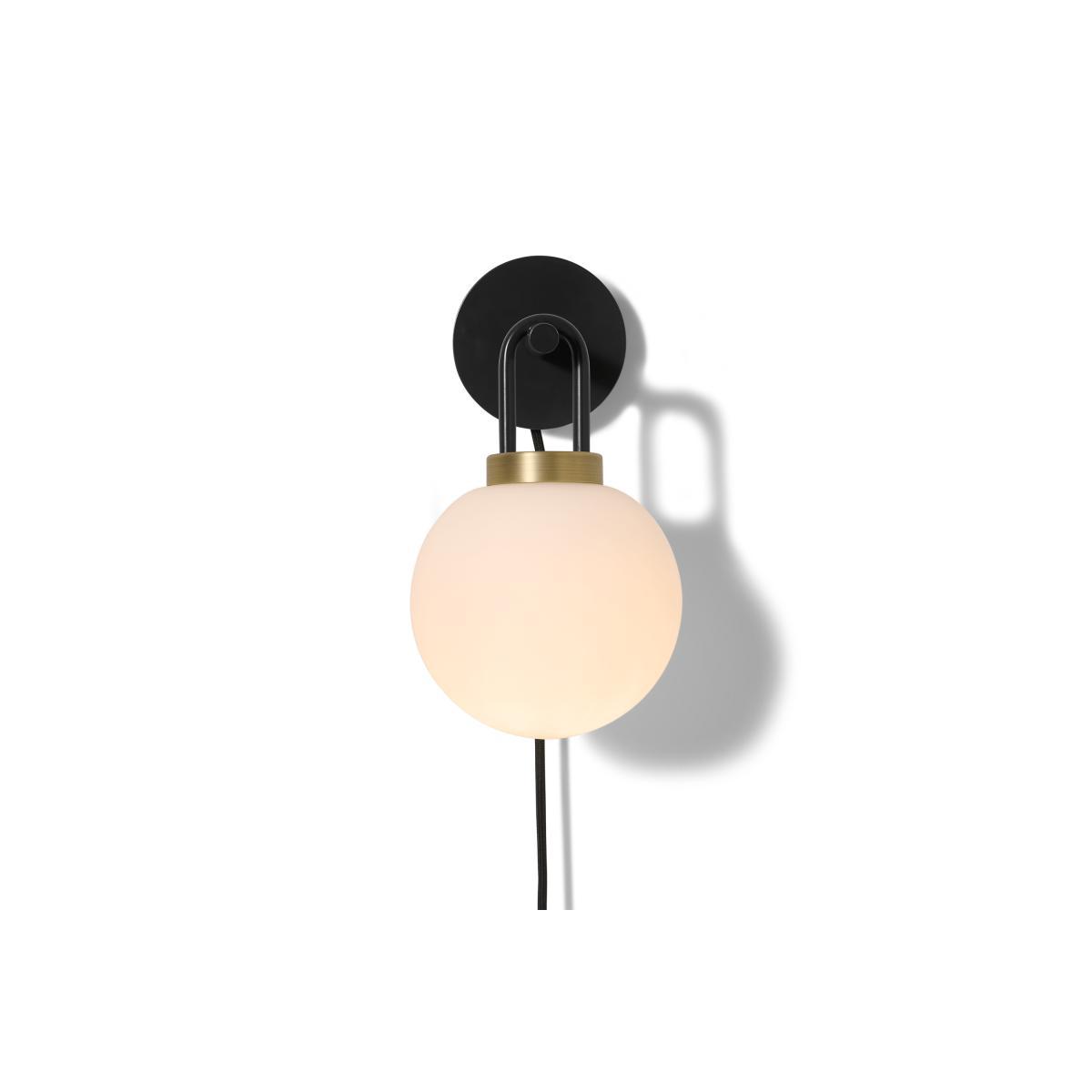 Nyro Plug In Wall Lamp, Black & Antique Brass – image 8