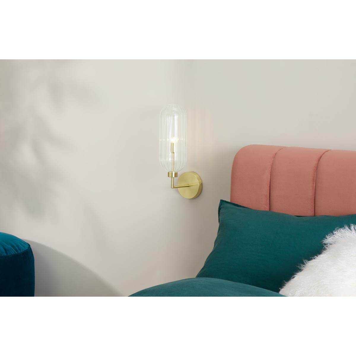 Dia Wall Lamp, Glass and Brass – image 3