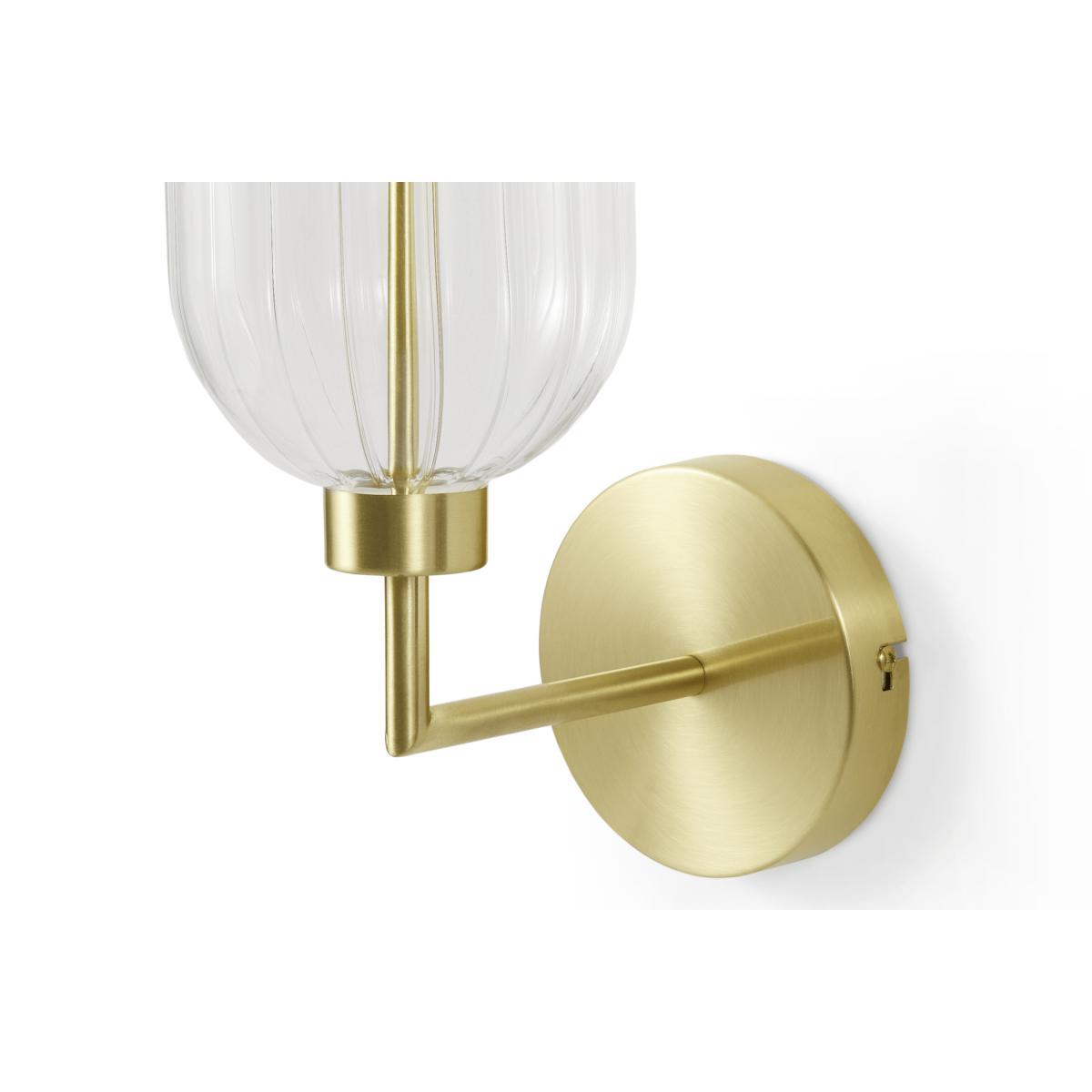Dia Wall Lamp, Glass and Brass – image 6