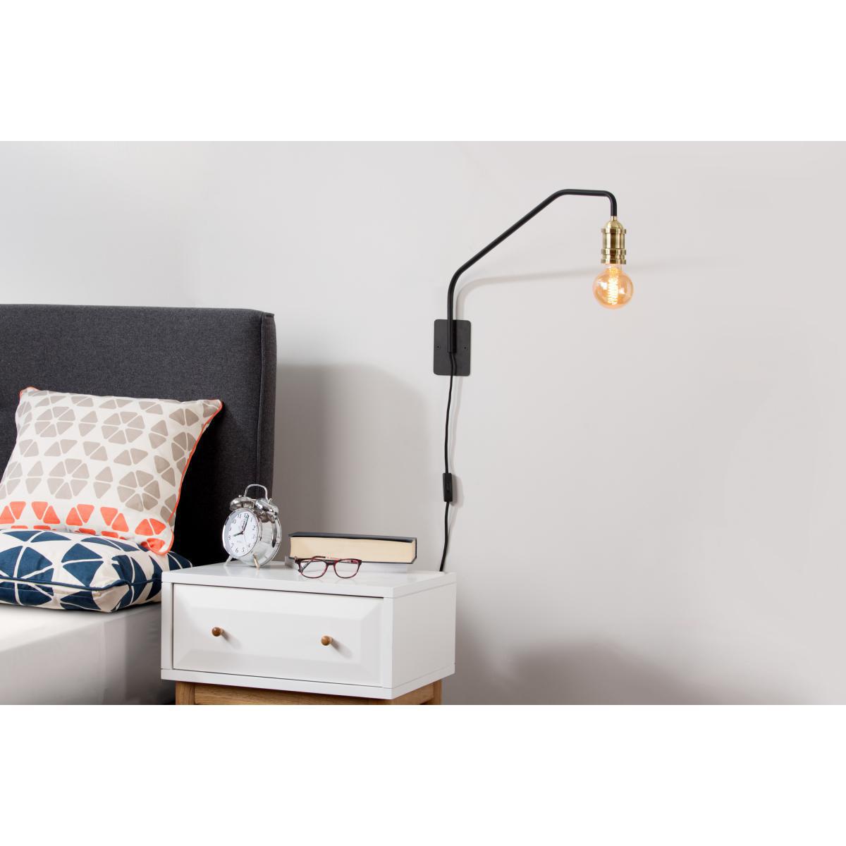 Starkey Wall Lamp, Black and Brass – image 4