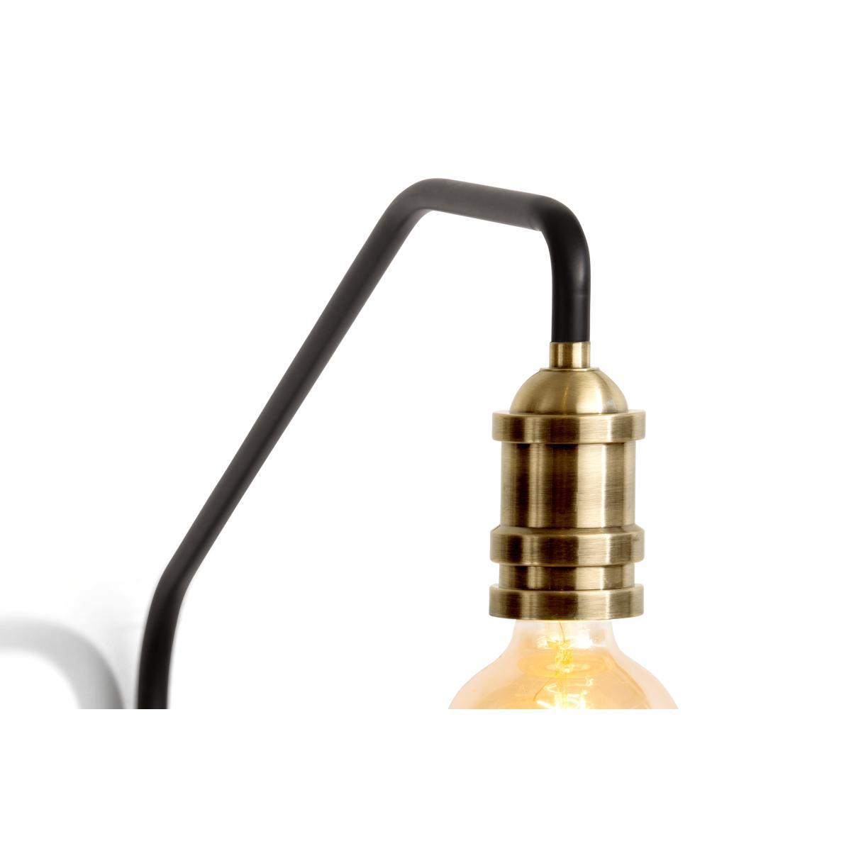 Starkey Wall Lamp, Black and Brass – image 7
