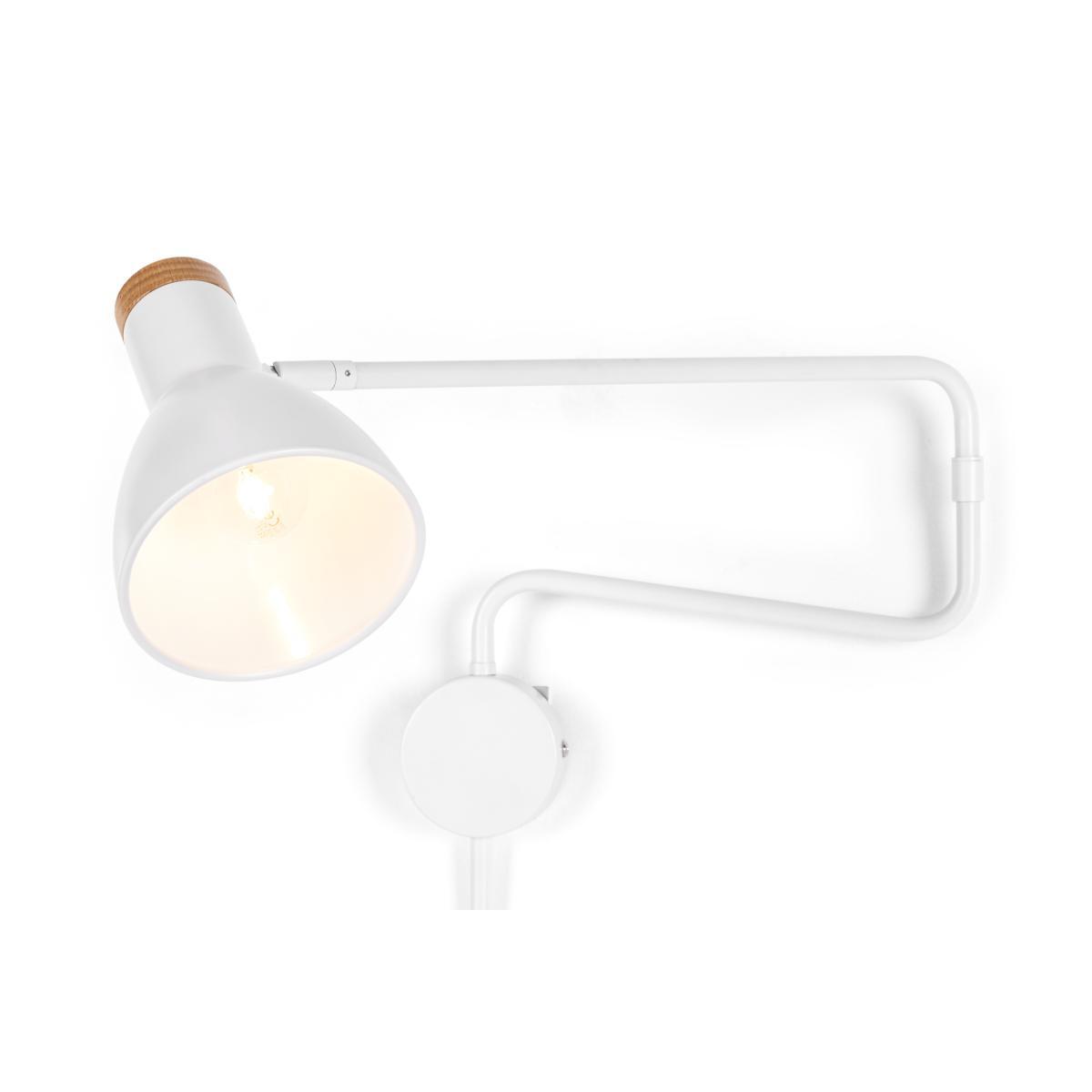Cohen Swing Arm Wall Lamp, White – image 3