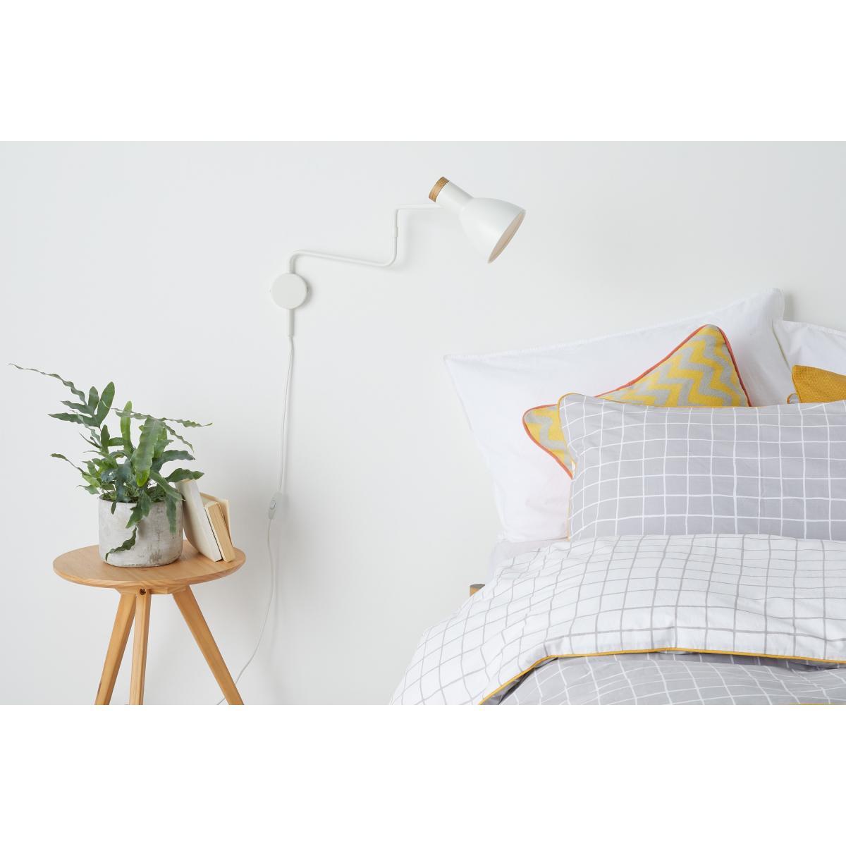 Cohen Swing Arm Wall Lamp, White – image 4