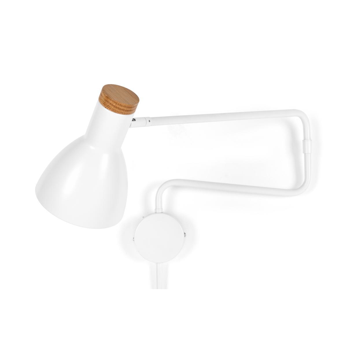 Cohen Swing Arm Wall Lamp, White – image 6