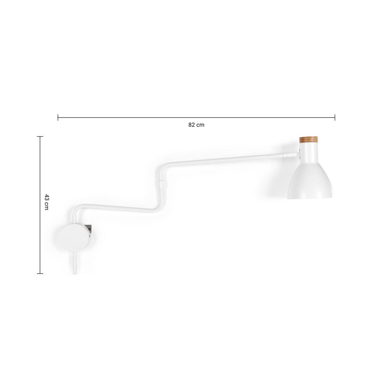 Cohen Swing Arm Wall Lamp, White – image 8