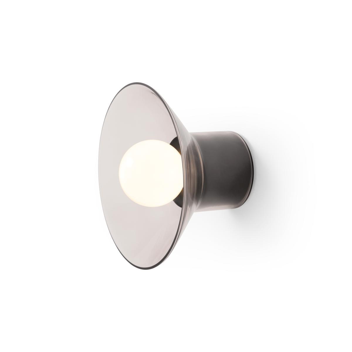 Lens Wall Light, Black & Smoked Glass – image 3
