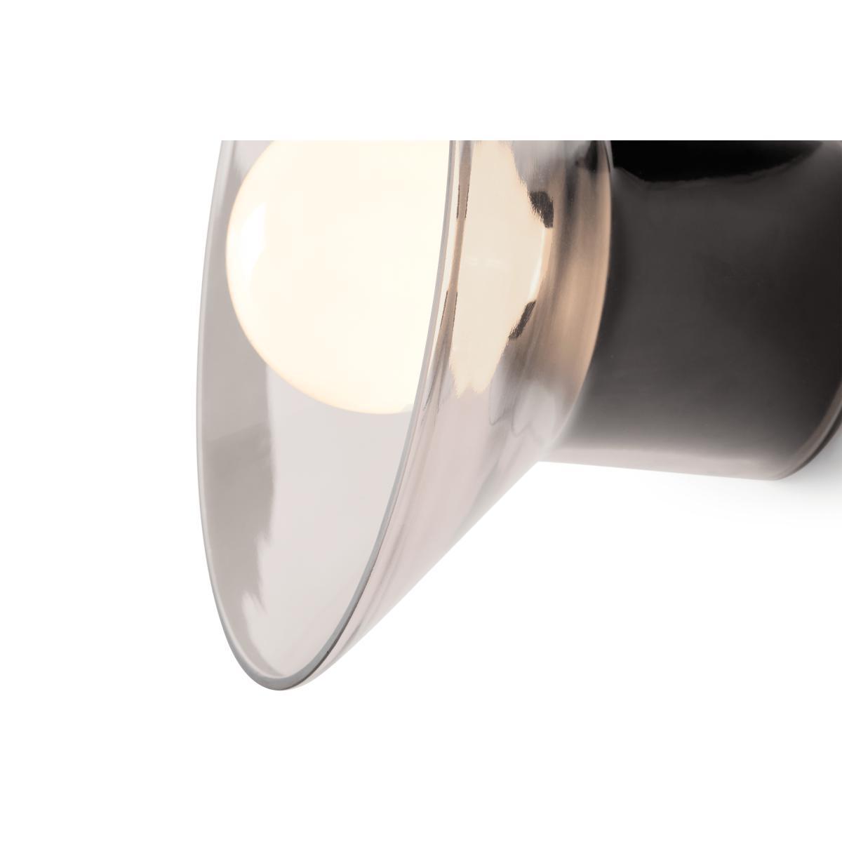 Lens Wall Light, Black & Smoked Glass – image 6