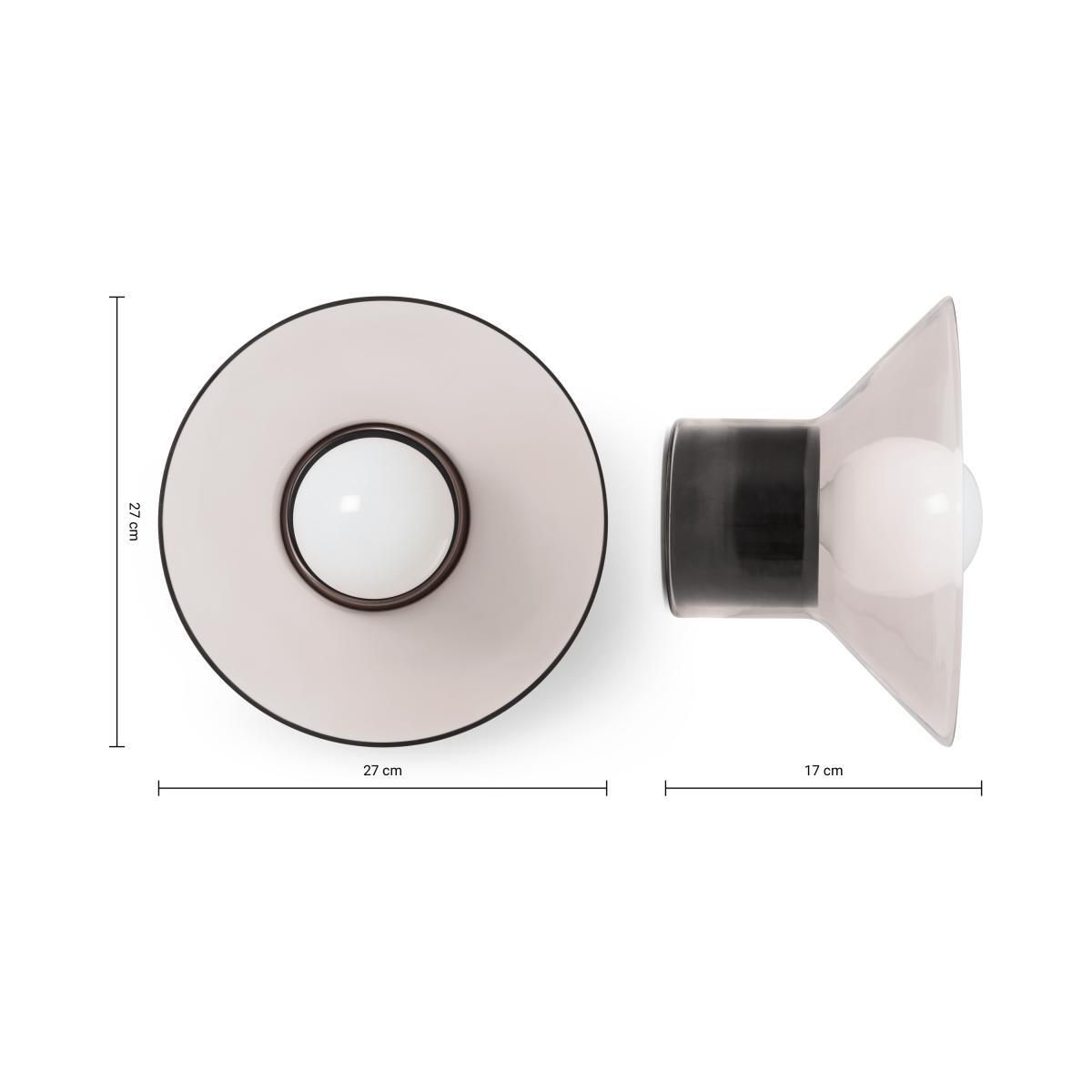 Lens Wall Light, Black & Smoked Glass – image 9