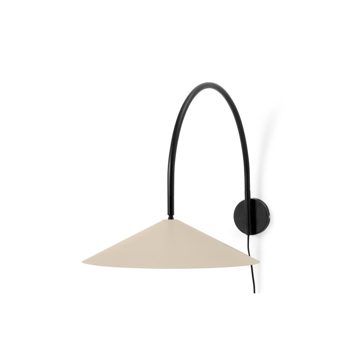 Alisa Overreach Plug In Wall Light, Black & Ivory Metal – image 2